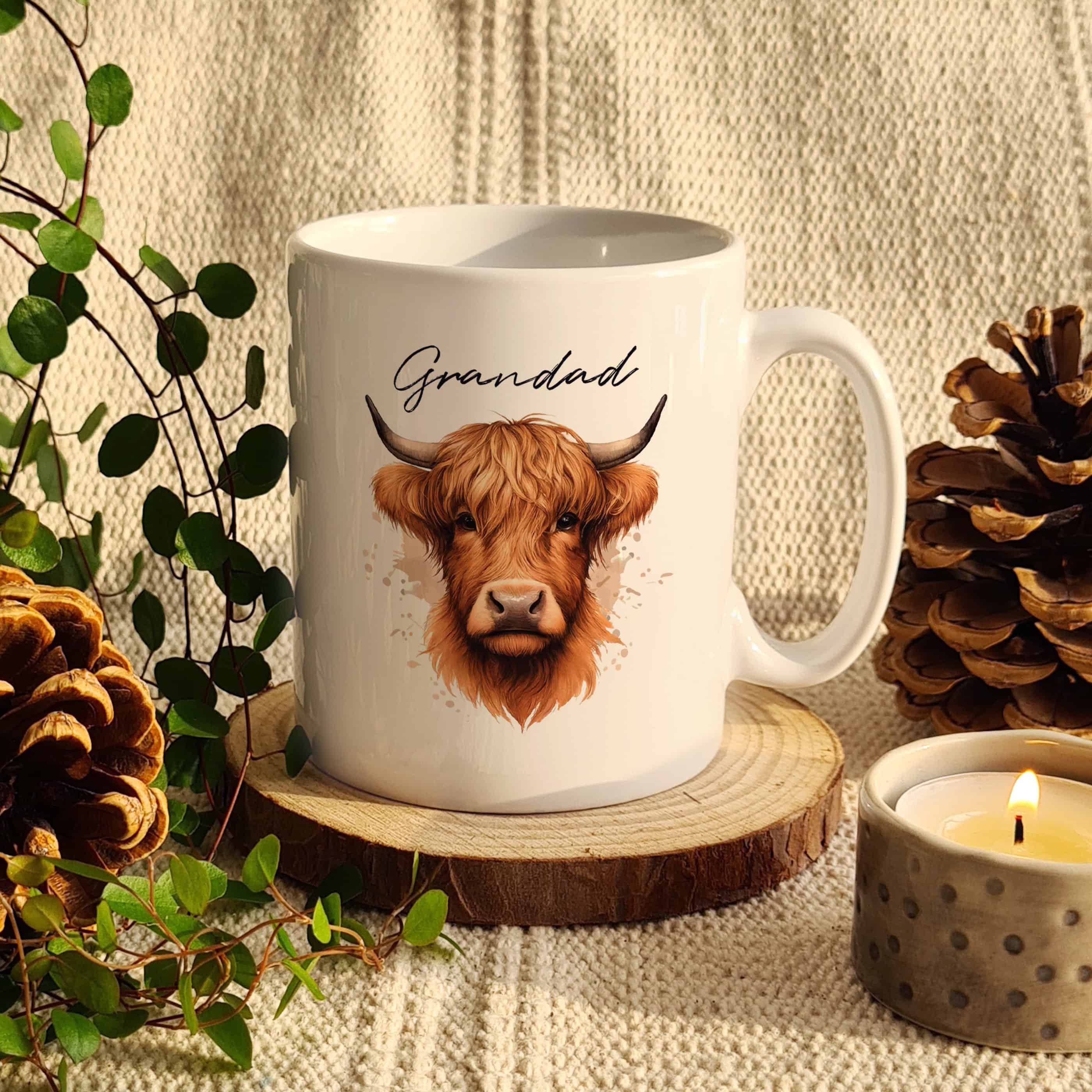 Personalised Highland Cow Mug