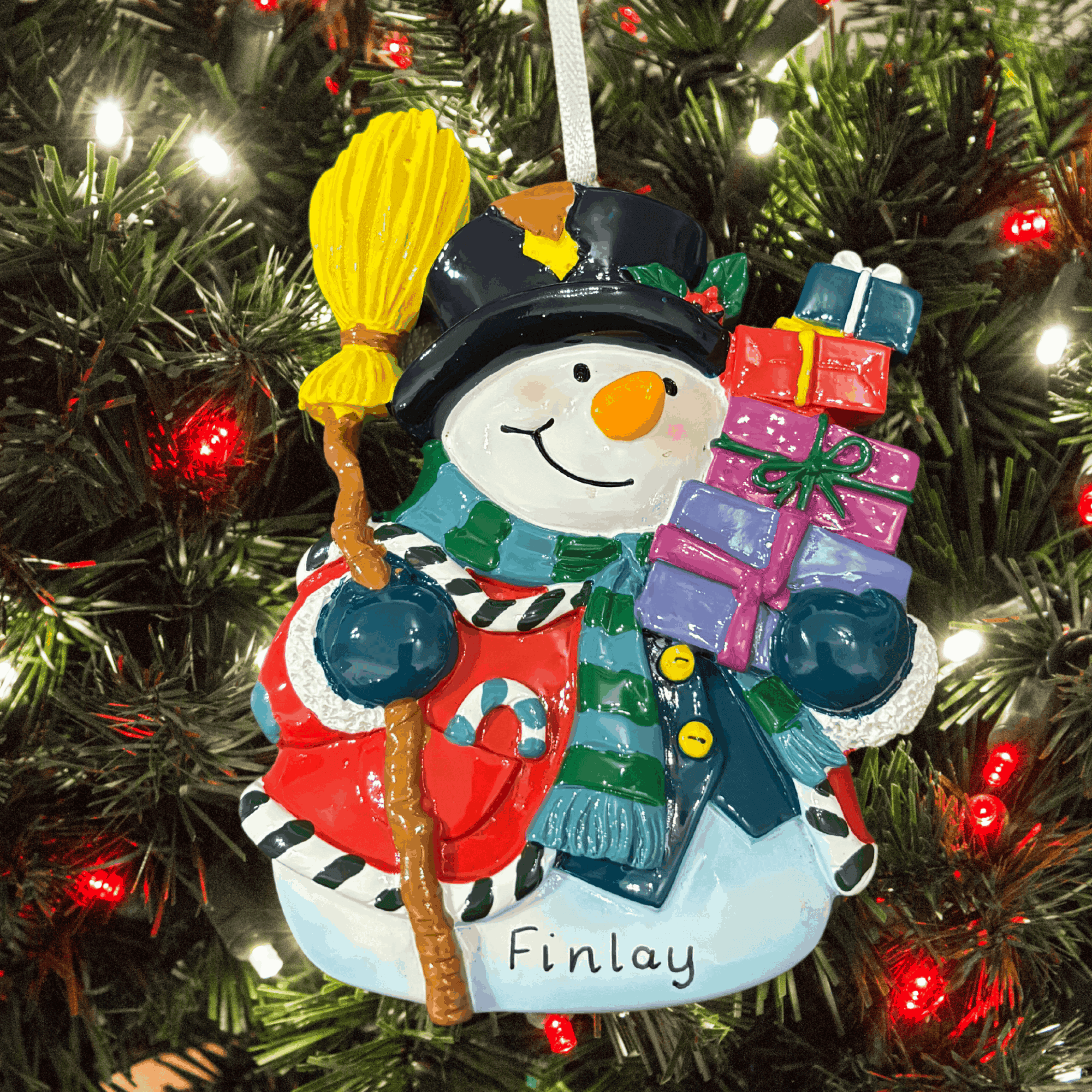 Snowman with Broom