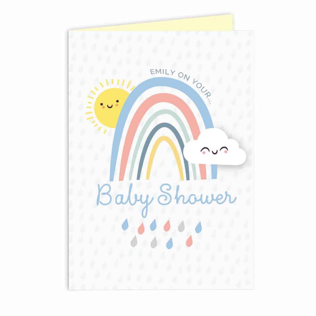 personalised rainbow card